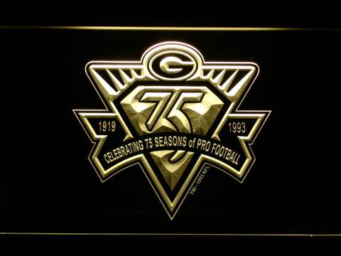 Green Bay Packers 75th Season LED Neon Sign